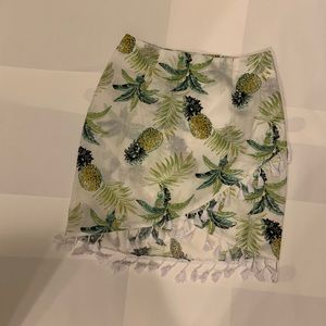 Asymmetric Pineapple Skirt